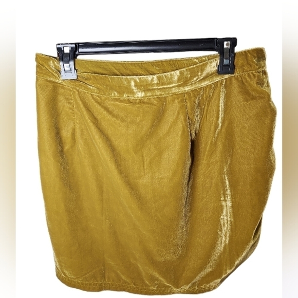 Free People Velvet NWT Olive skirt size 12 - Picture 5 of 11